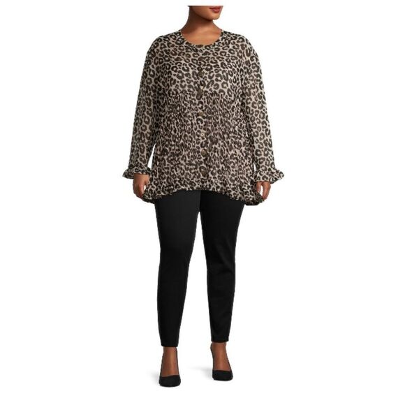 Women's High Rise Skinny Jeans Pants With Tummy Control 2-Pack Size 18W Petite - Picture 7 of 13